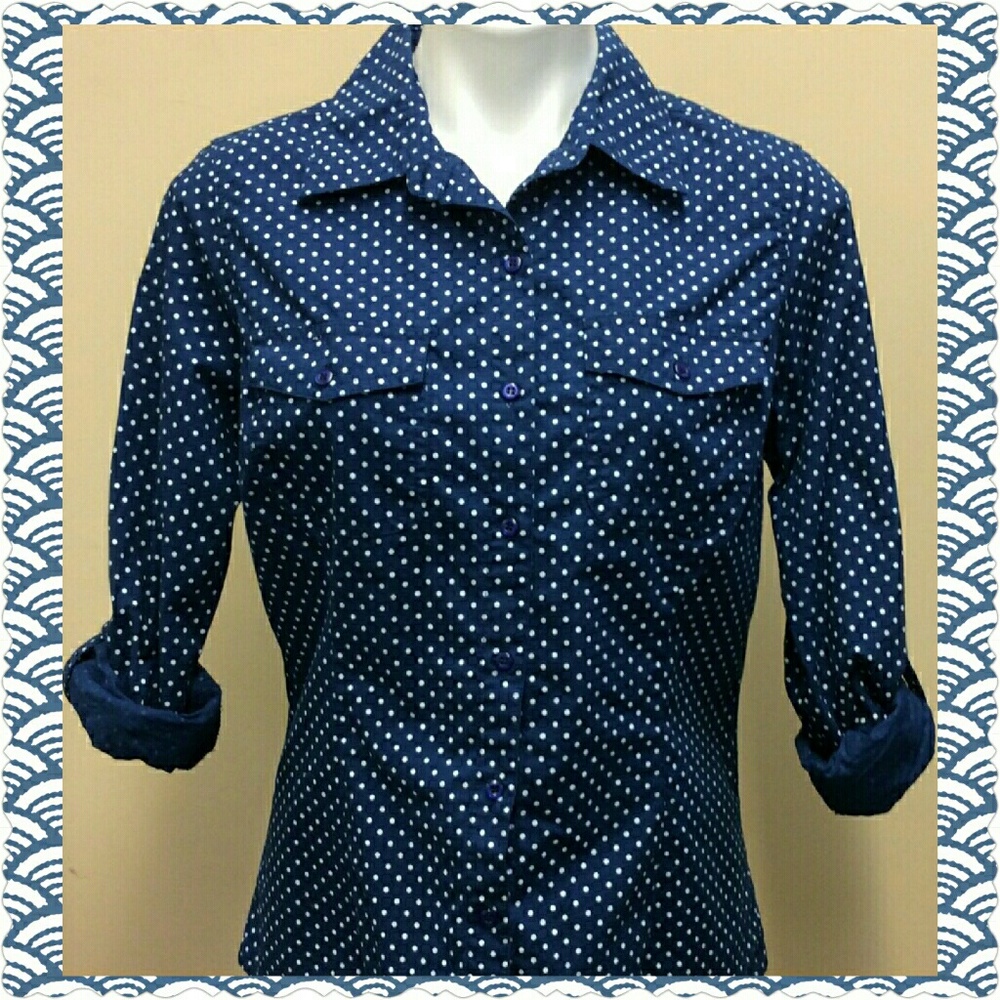 Cathy Daniels Polka Dot Blouse